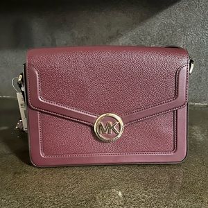 NWT Michael Kors Jessie Shoulder Bag in Merlot